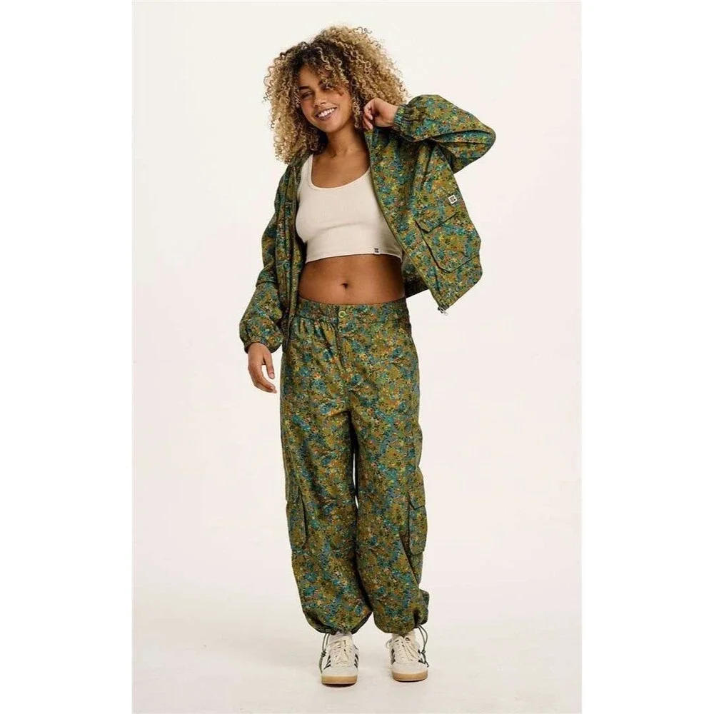 Lucy & Yak Trousers in Green Trix Floral Sz 30